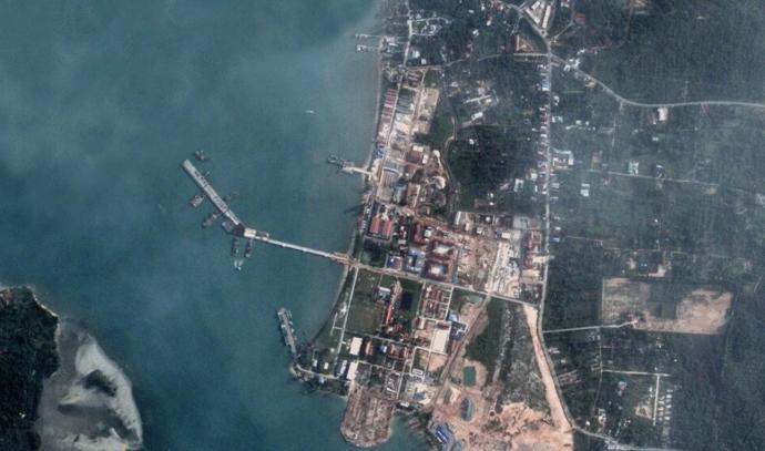 柬埔寨云壤海军基地码头