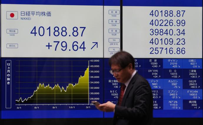 日经指数 日本股市 （欧新社）