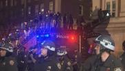 反战示威者占据哥大建筑 纽约百警清场带走多人