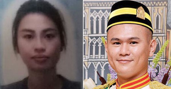 林美珍在2015年与丈夫离婚后自己养育儿子。右为拿督王德光2年前被自己的保镖枪杀。
