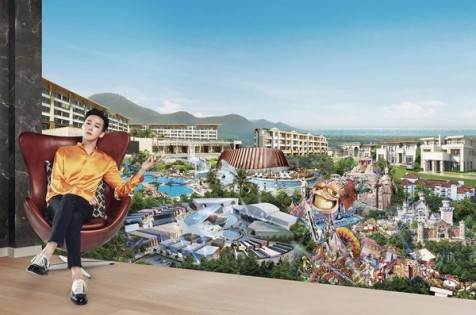 韩国济州岛最大游乐园“神话世界”，去年找来韩流明星GD代言。（网络图）