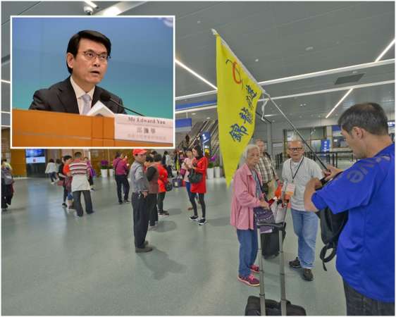 邱腾华强调所有入境团都必须遵守香港法律。（星岛日报）