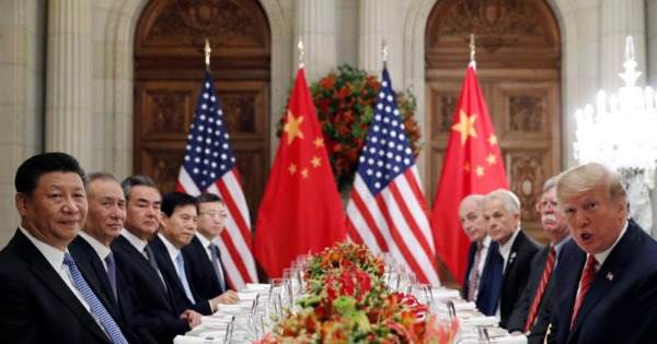 中美元首会晤结束，同意明年1月1日后不加收更多关税。（网络图）