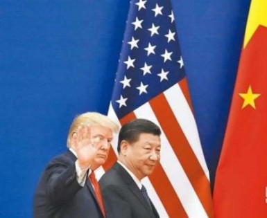 美国总统特朗普和中国国家主席习近平。（美联社）