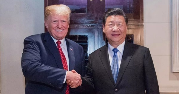 中国国家主席习近平（右）与美国总统特朗普有望于G20举行会谈。（新华网）
