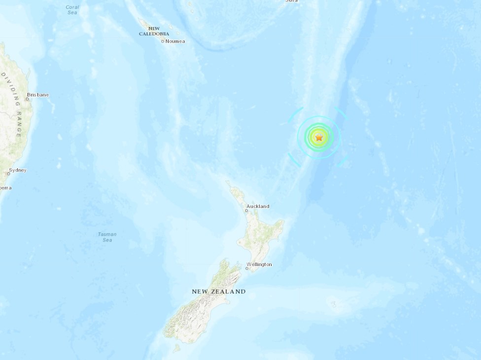 纽西兰东北无人居住的克马得群岛附近16日发生里氏规模7.4地震。 