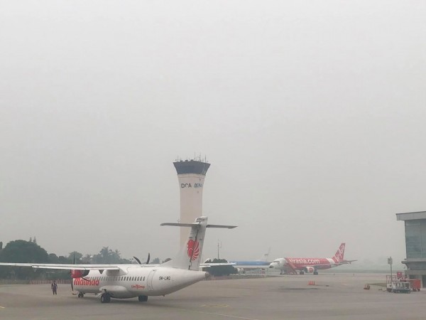 槟城国际机场的数航班受烟霾影响。