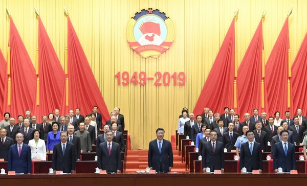 中国国家主席习近平星期五在北京出席中央政协工作会议，发言时提及港澳台工作。（新华社）