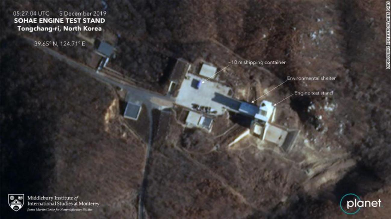 新的卫星照片显示朝鲜或准备恢复在西海基地测试发动机。