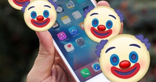 小丑emoji在iOS登场。（互联网图片）