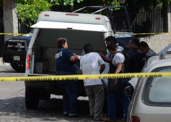 格雷罗州警方封锁现场调查。（互联网图片）