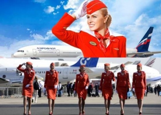 俄航国际航线空姐很多都是年轻貌美的。（网络图）