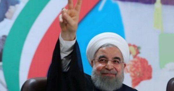 鲁哈尼连任伊朗总统。（网络图）