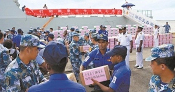 中国海军远航访问编队早前到斯里兰卡访问。（网上资料图片）