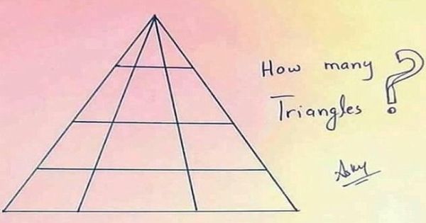 这张看图数三角图片在网上疯传。（互联网图片）