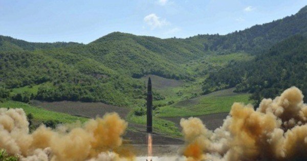 朝鲜声称第二度试射洲际飞弹成功。（网络图）