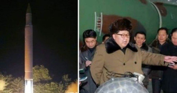 朝鲜近期成功试射洲际弹道导弹（左图）；去年亦曾扬言拥有小型化核弹头（右图）。（档案照）