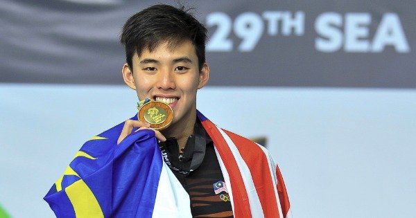 大马飞鱼沈威胜在东运男子200米自由泳决赛脱颖而出，收获个人第2面金牌。