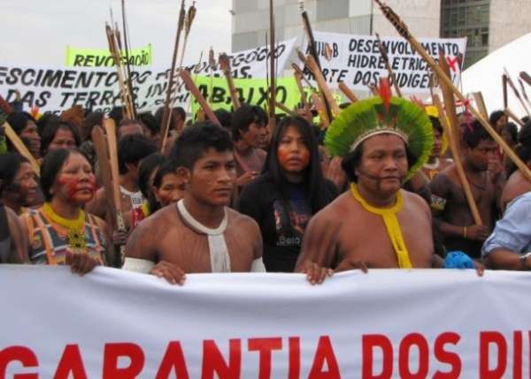 巴西原住民因为权益被忽视，多次示威抗议。（资料图片）