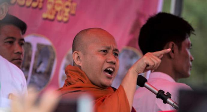 “佛教徒奥萨马”的缅甸激进僧人维拉图