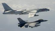 中国轰-6轰炸机 台湾F16 战斗机 中台 军力 军事