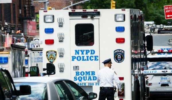 纽约市与全美各地皆连续出现邮寄炸弹，警方非常紧张。 （欧新社）