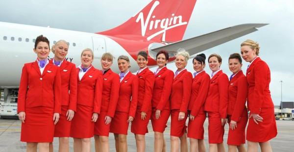 维珍修改长期以来的规定，未来女性空服员执勤时可以不化妆。（取自维珍航空）