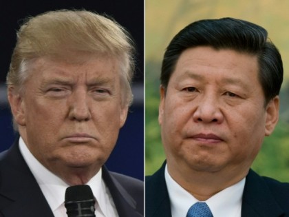 美国总统特朗普炮火对向中国国家主席习近平，显示特朗普政府对北京的对抗战略上转为强硬。（网络图）
