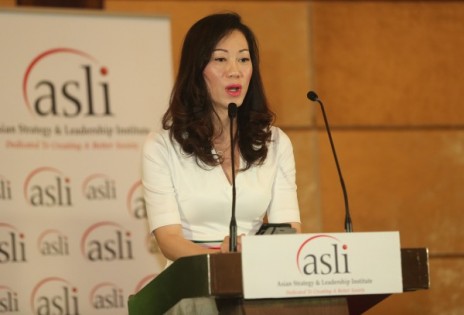 亚洲策略与领导研究院（ASLI）女总执行长黄梅莉莎（译音）。