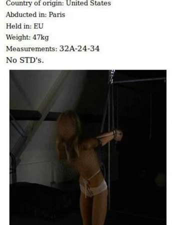 网上流传黑死网过往贩卖女性的广告，但有指图片是假。（互联网图片）